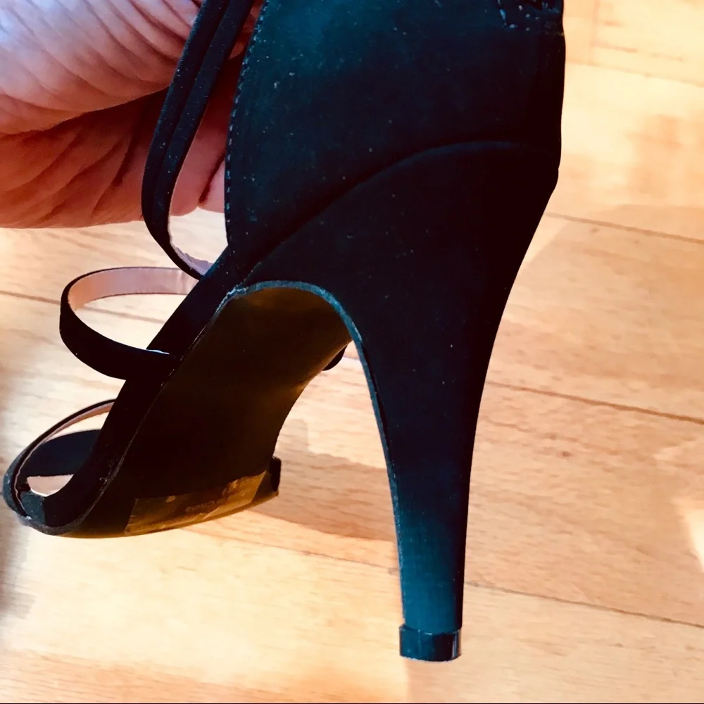 NEW Glaze black strappy heels Size 8.5 - Picture 4 of 5